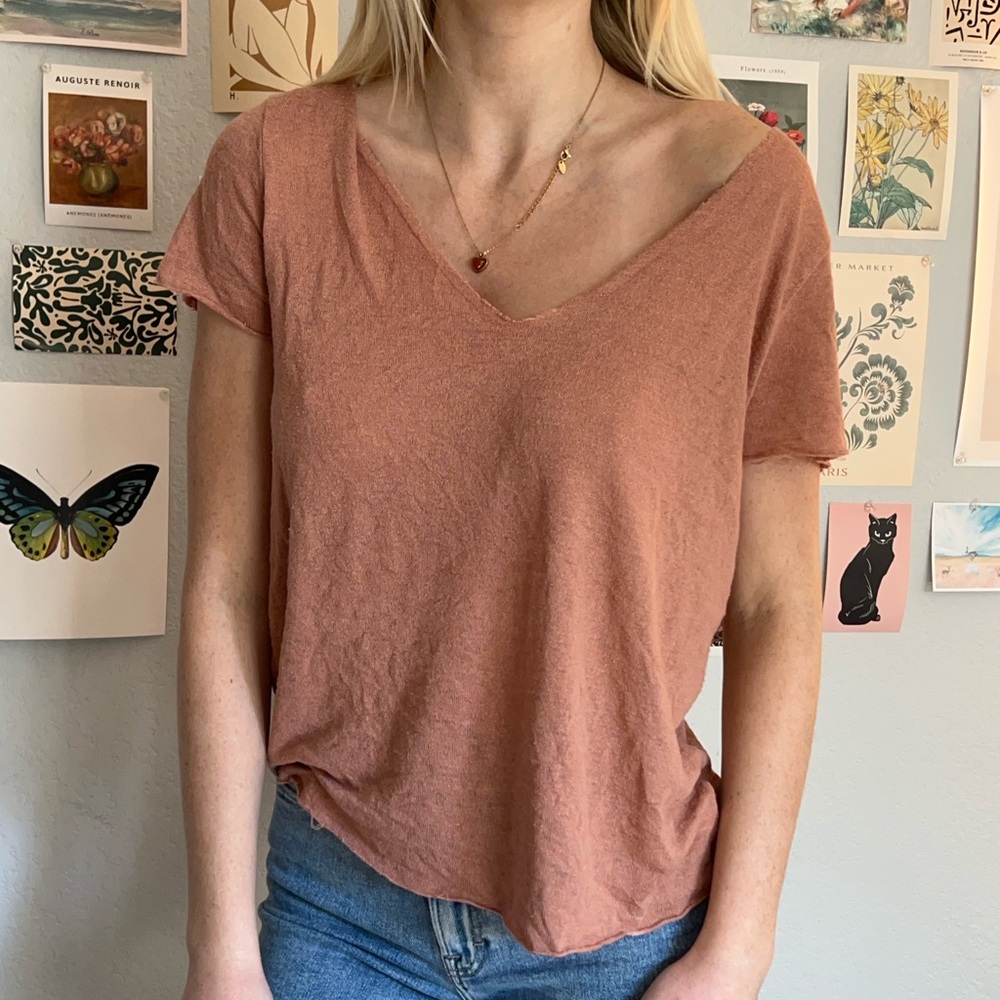 Orange/brown project social t shirt